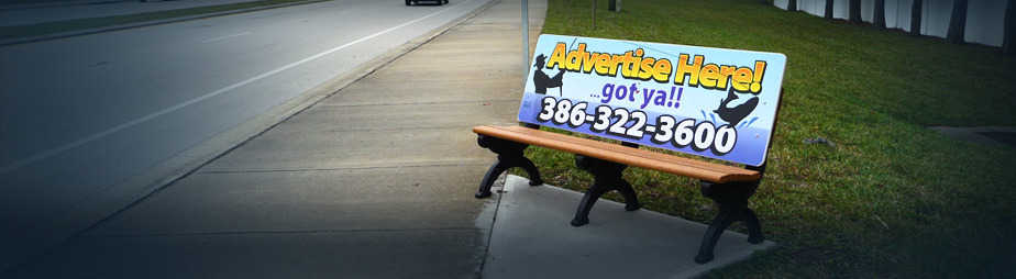 Daytona Beach Bench Advertising