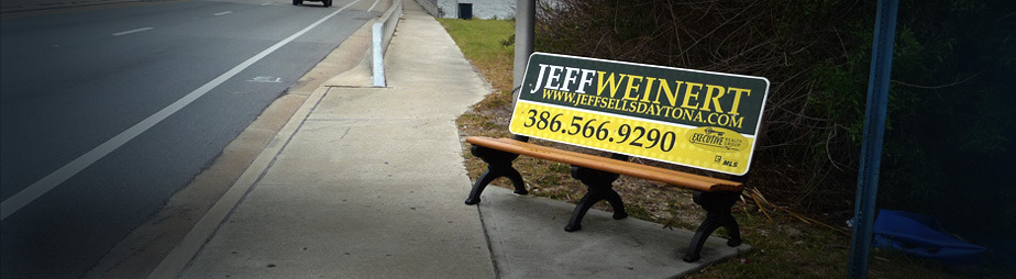 Daytona Beach Bench Advertising